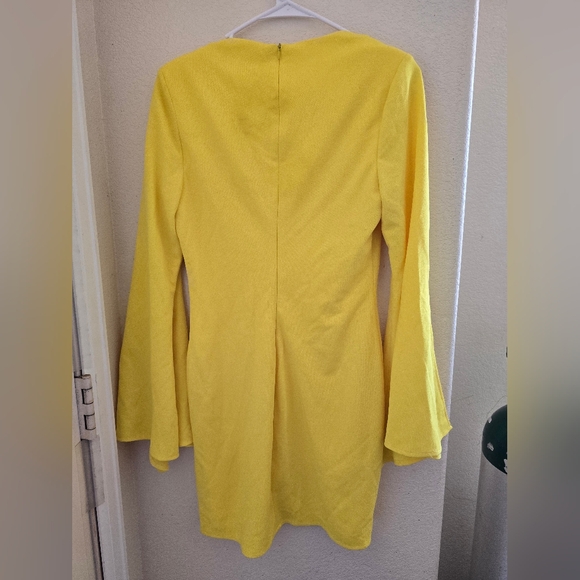 NWT Strut & Bolt Yellow Bell Sleeve Mini Dress | S - Picture 4 of 4